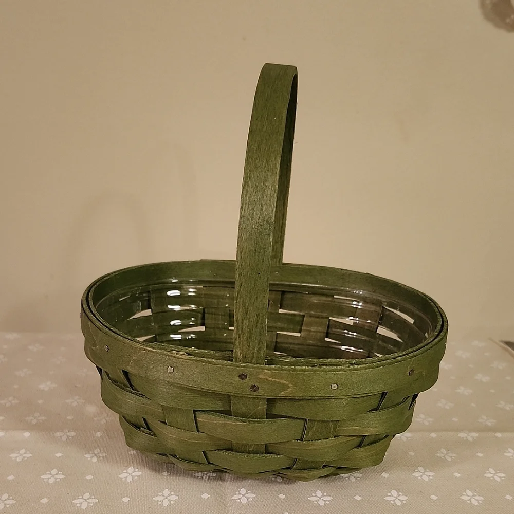 Longaberger 2017 Sage Green Oval Whatsnot Basket